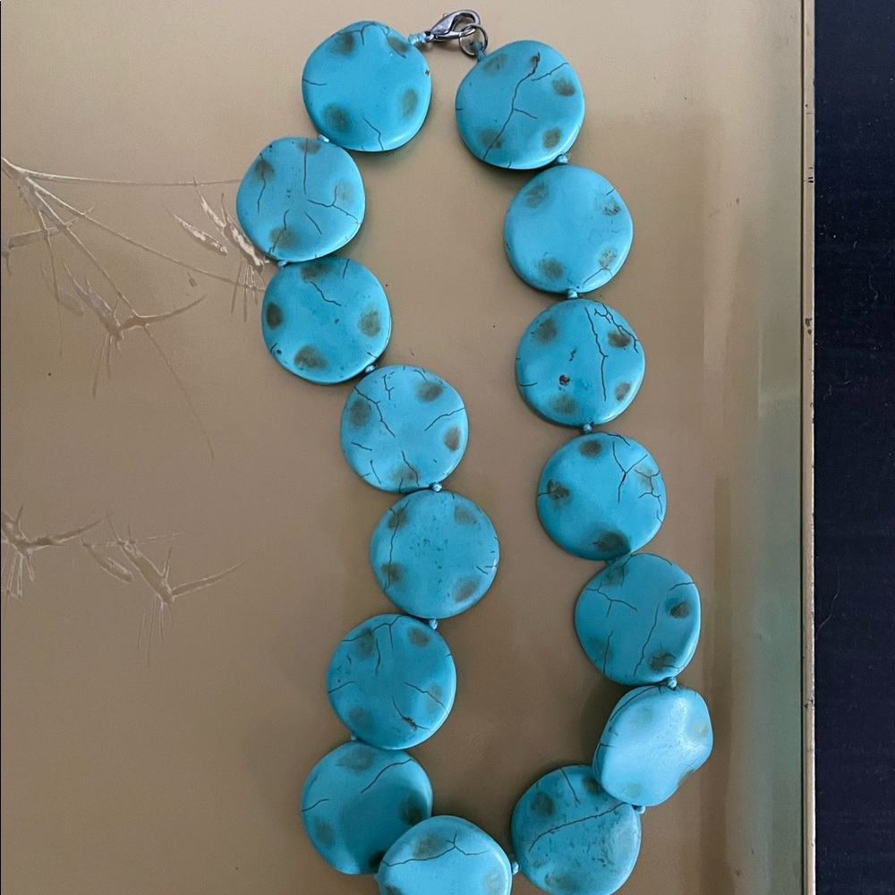 Faux Turquoise Necklace